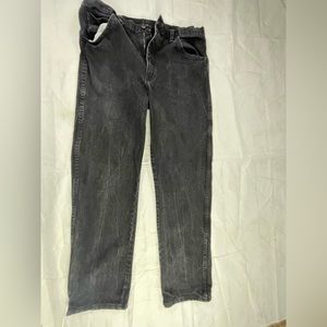 Black denim jeans